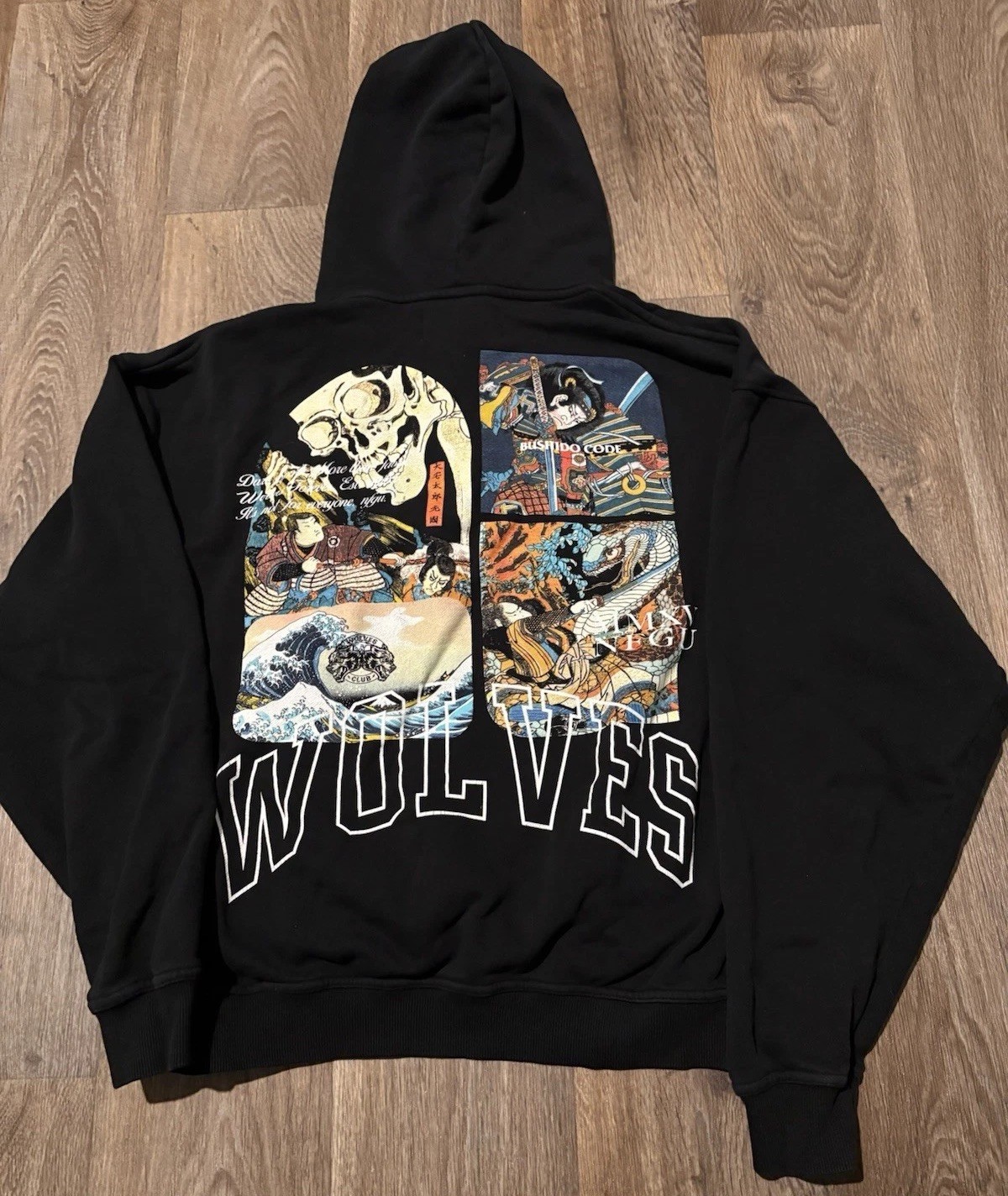 Darc Sport Wolves Forever Bushido Code Black Hoodie #771 Of 1000 Sz M