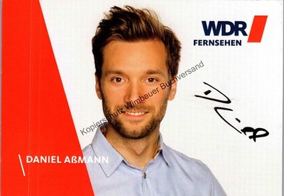 Original Autogramm Daniel Aßmann WDR /// Autograph signiert signed signee Aßmann