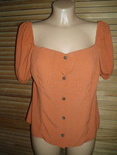 Bluse..C+A..Gr.34/36..Orange..Terrakotta..Kur...