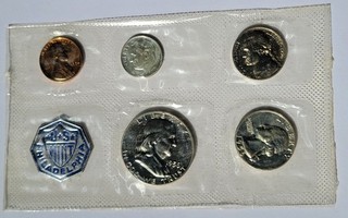 1956 U.S. Mint Proof Set – Complete 5 Coin Set with Original Envelope