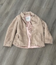 Abercrombie Kids Girl s L Brown Teddy Jacket with Pockets - 11/12Y