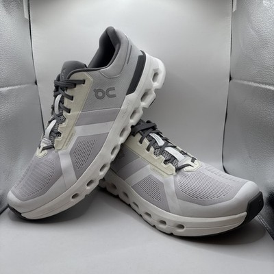 On Cloudrunner 2 Athletic Shoes Sneakers in Frost/White Size Men s 14 VERY CLEAN