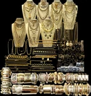 11.12 LBS Vintage Mod Gold Tone Jewelry Lot 925 TRAFARI MONET SILPADA 210 Pcs#45