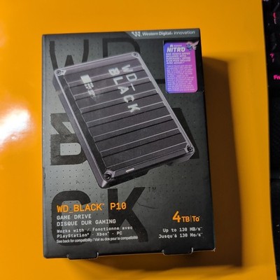  WD Black 4TB P10 Game Drive Portable External Hard Drive PS5/PS4/Xbox One/PC 