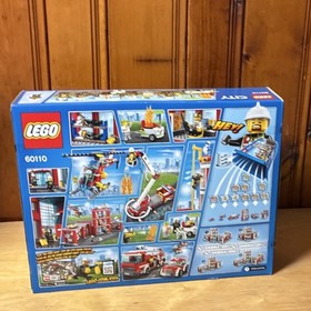 LEGO City Fire Station 60110 Complete Set 919 Pieces Ages 6-12 Fire Theme
