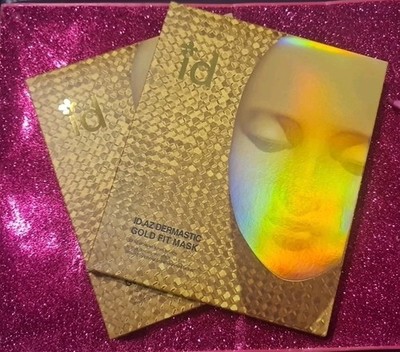 EXPIRED 2x   ID AZ Dermastic Gold Fit Mask Collagen Luxury Lifting   6 Masks