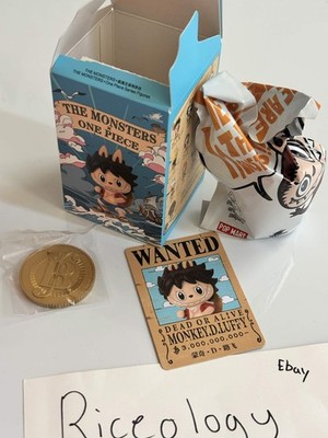 Pop Mart Labubu The Monsters x One Piece Monkey D Luffy Figure USA SELLER New
