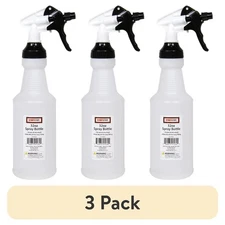 Plastic Wide Mouth Empty Spray Bottle 32 oz 3 Pack Refillable Container for