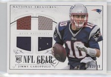 2014 National Treasures Rookie NFL Gear Materials Quad 93/99 Jimmy Garoppolo 1f1
