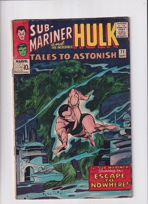 Tales to Astonish (1959) #  71 UK Price (4.0-VG) (2272904) Sub-Mariner, Hulk,...