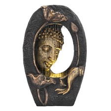 Water Fountain Outdoor with LED Light and Pump for Garden Decor,Floor Buddha ...