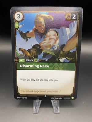 Riftbound TCG Spiritforged SFD Disarming Rake Foil 032/221 Common Unit
