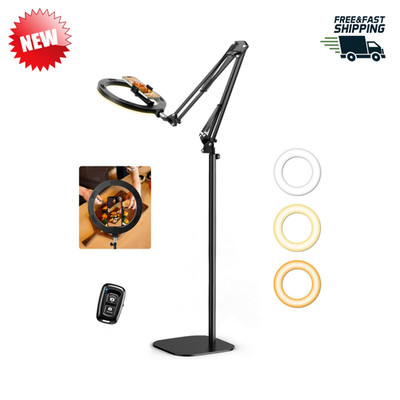 10 Inch Ring Light w/70.8in Tripod Stand Phone Holder for iPhone Video YouTube