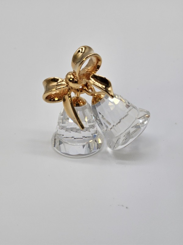 Swarovski Crystal Memories Double Bell Crystal Gold Tone