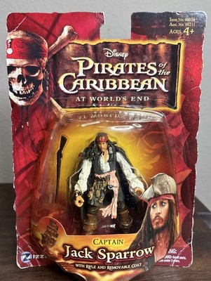 Pirates Of The Caribbean Zizzle Captain Jack Sparrow Action Figure 2007 Disney