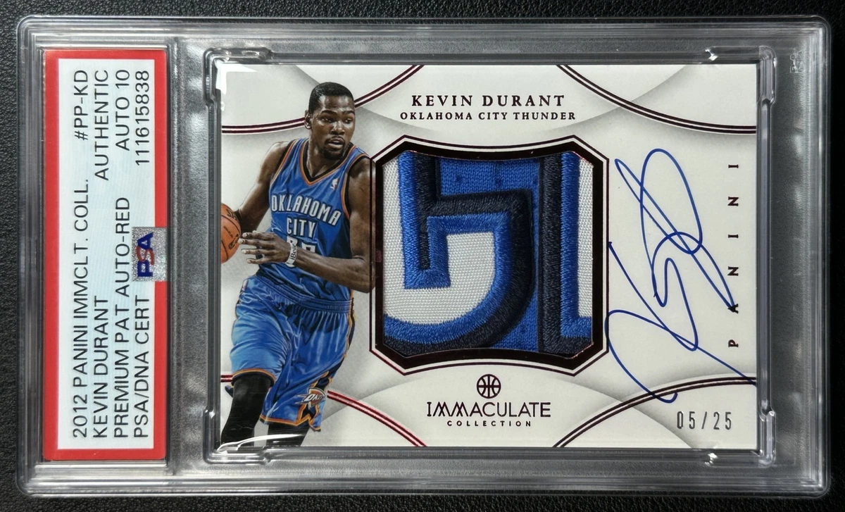Panini Kevin Durant Basketball Autographed Sports Trading Cards