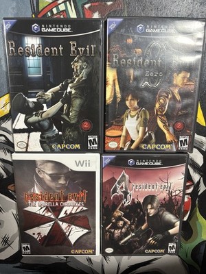 Resident Evil GameCube Lot Resident Evil, RE 4, RE Zero, And RE Umbrella Chron.