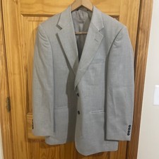 Covington Mens Gray Suit Jacket Sz 40R 2 Button Lined Back Vent