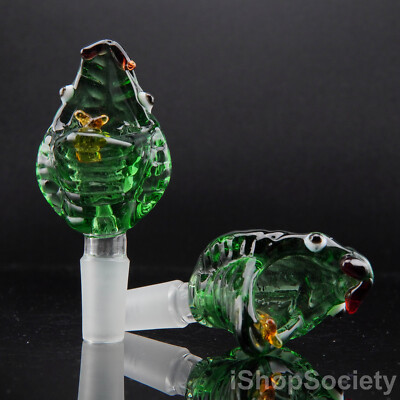 3½'' Viper Snake Glass Slide Bowl 14mm Water Pipe Hookah Head Piece Thick Bowl GR