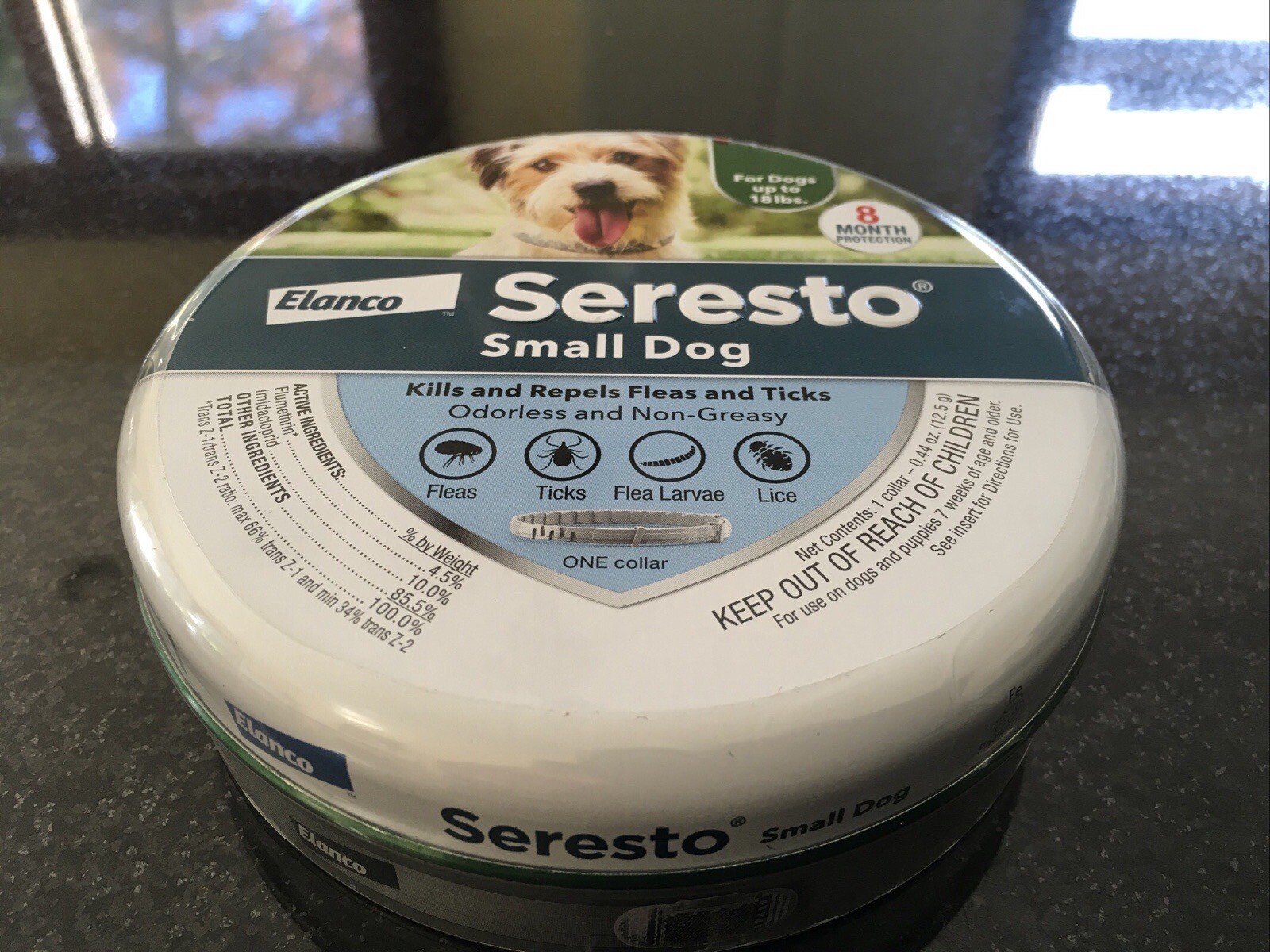 Genuine Seresto Flea and Tick Collar 8 Months Protection for Small Dogs