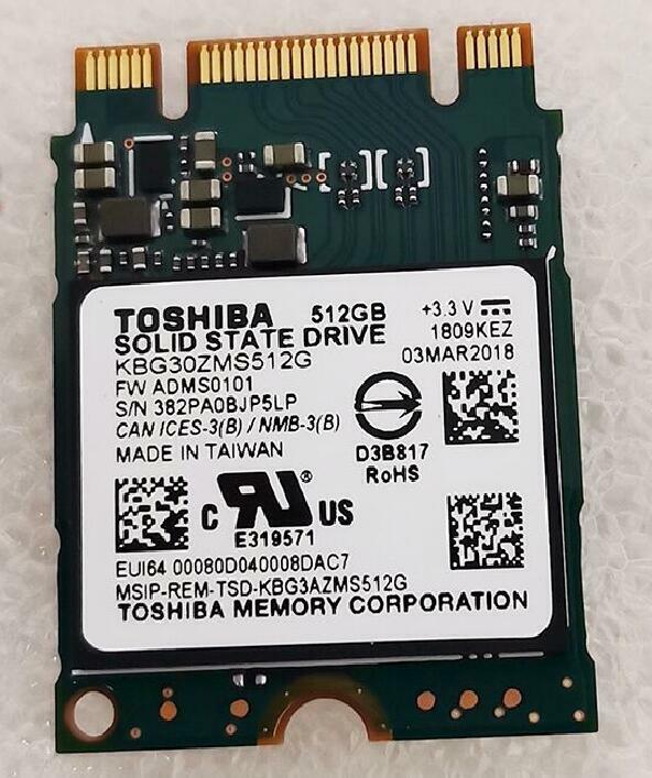 TOSHIBA 512GB SSD BG3 2230 KBG30ZMS512G ADMS0101 TOSHIBA 512GB SSD BG3 2230 KBG30ZMS512G ADMS0101