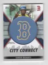 2023 TOPPS BASEBALL CITY CONNECT CAP PATCH CARD XANDER BOGAERTS RED SOX