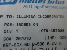 CVI SCX-50.8-508.6-UV PLANO-CONVEX 2" LENS FL=1000MM Melles Griot for UV laser