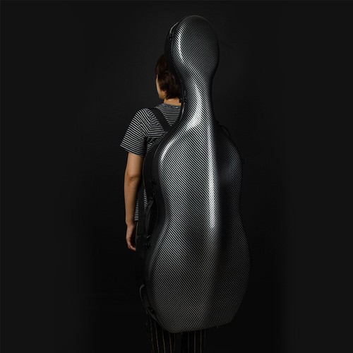 Custodia rigida per violoncello Advanced in fibra di carbonio misura 4/4 protezione impermeabilizzazione violoncello - Foto 2 di 11