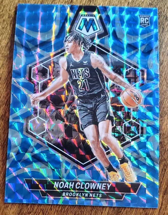 2023-24 Panini Mosaic Noah Clowney #250 Reactive Blue Prizm