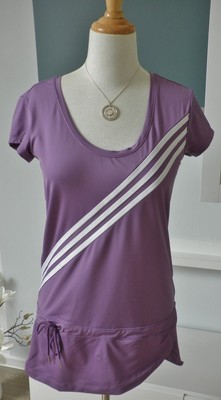 Adidas Performance T-Shirt Clima Cool Funktionsshirt Sport lang lila 38 M  NP60 