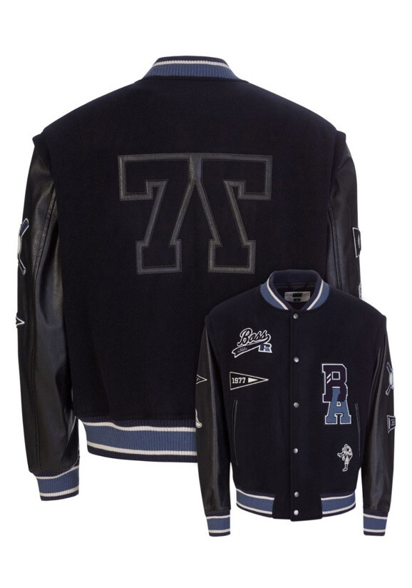 boss x russell athletic varsity jacket