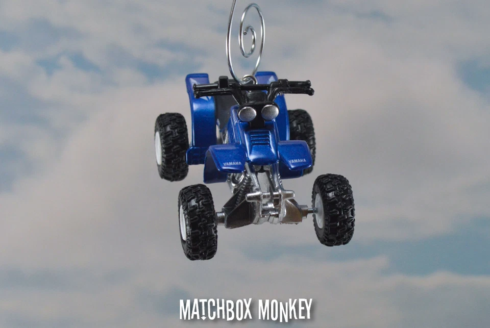 Custom Yamaha Warrior 350 ATV 4x4 Polaris Honda Christmas Ornament 1/32 Quad - Image 3 of 4