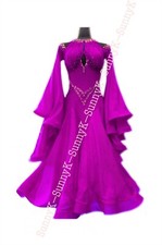 Handmade Dance Dress/Standard Ballroom Competition smooth Waltz Tango Costume