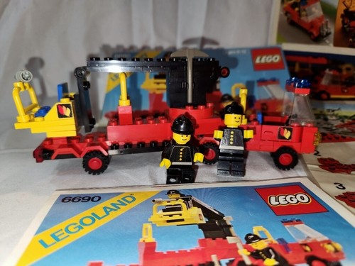 VTG 1980 LEGO 6690 Classic Town Snorkel Pumper Fire Truck Instruction Manual - Picture 5 of 7