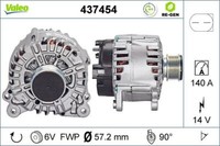 Valeo 437454 Generator FüR Audi Chrysler Dodge Ford Jeep Seat Skoda VW