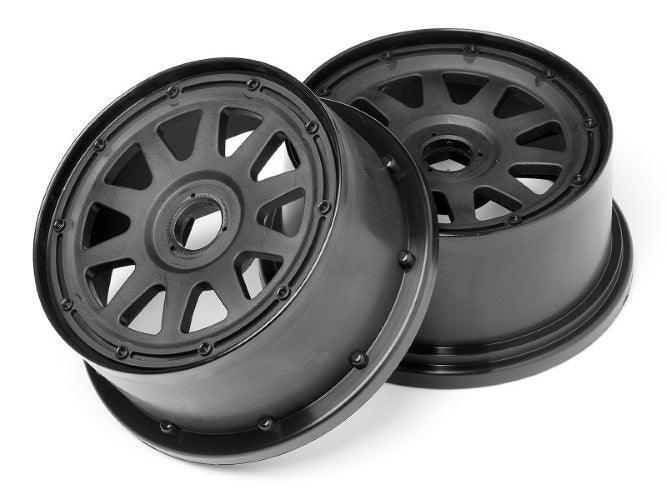 オーダー HPI 104971 TR-10 Wheels Black (120x65mm/-10mm Offset) Baja