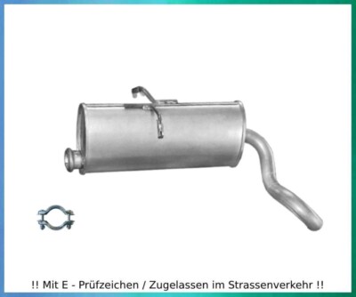 Endschalldämpfer für Citroen Berlingo 1.1 1.4 1.6 1.8 1.9D Auspuff Schelle