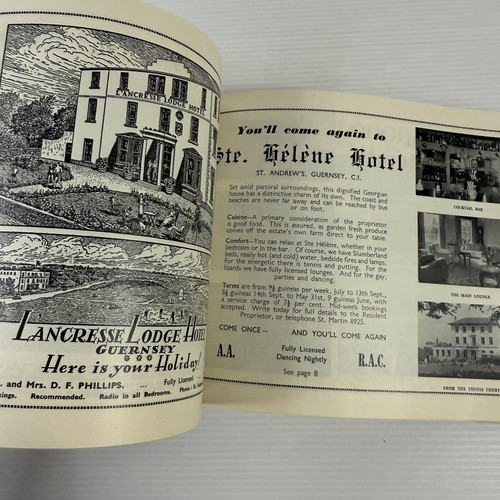 The Baliwick Of Guernsey 1958 Vintage PB Travel Guide Ephemera - Print Ads etc. - Picture 19 of 22