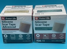 2 Rolls of Medical Grade Silicone Scar Tape Reduce Apearance of Scars EXP 27 NIB