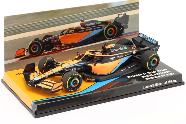 Daniel Ricciardo Mclaren MCL36 #3 Bahrain Gp Formel 1 2022 1:43 Minichamps-image
