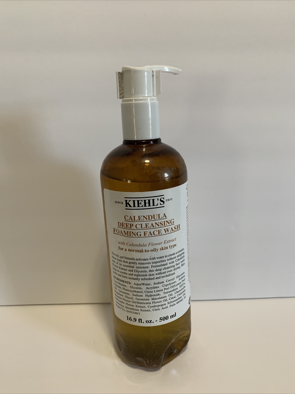 calendula deep cleansing foaming face wash 500ml