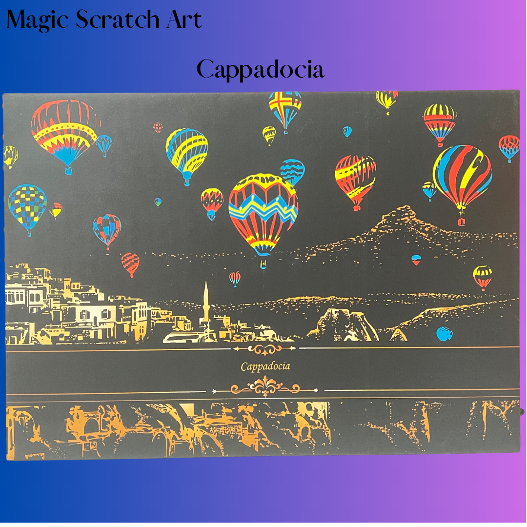 SiYear Kraspapier, regenboogschildering, schets, City Series Night Scène, kras-schilderij, creatief cadeau, scratchboard voor volwassenen en kinderen