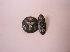 Engraved Sterling SINGLE Vintage DOUBLE SIDED Cuff Link replace lost/broken aa30