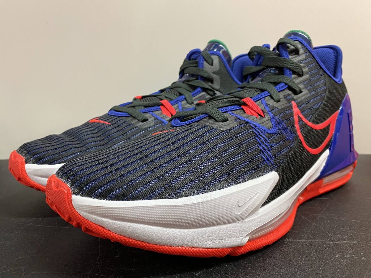 NIKE LEBRON WITNESS VI 6 BLACK DEEP ROYAL BLUE SIREN RED  display picture 3