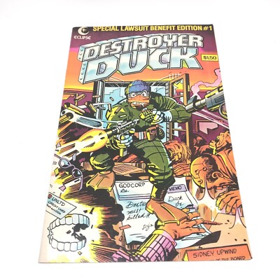 Destroyer Duck Vol. 1 #1 1982 Issue. Eclipse Enterprise 