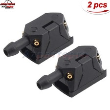 Pair Universal 4 Holes Windshield Washer Nozzle Wiper Water Spray Jet Adjustable