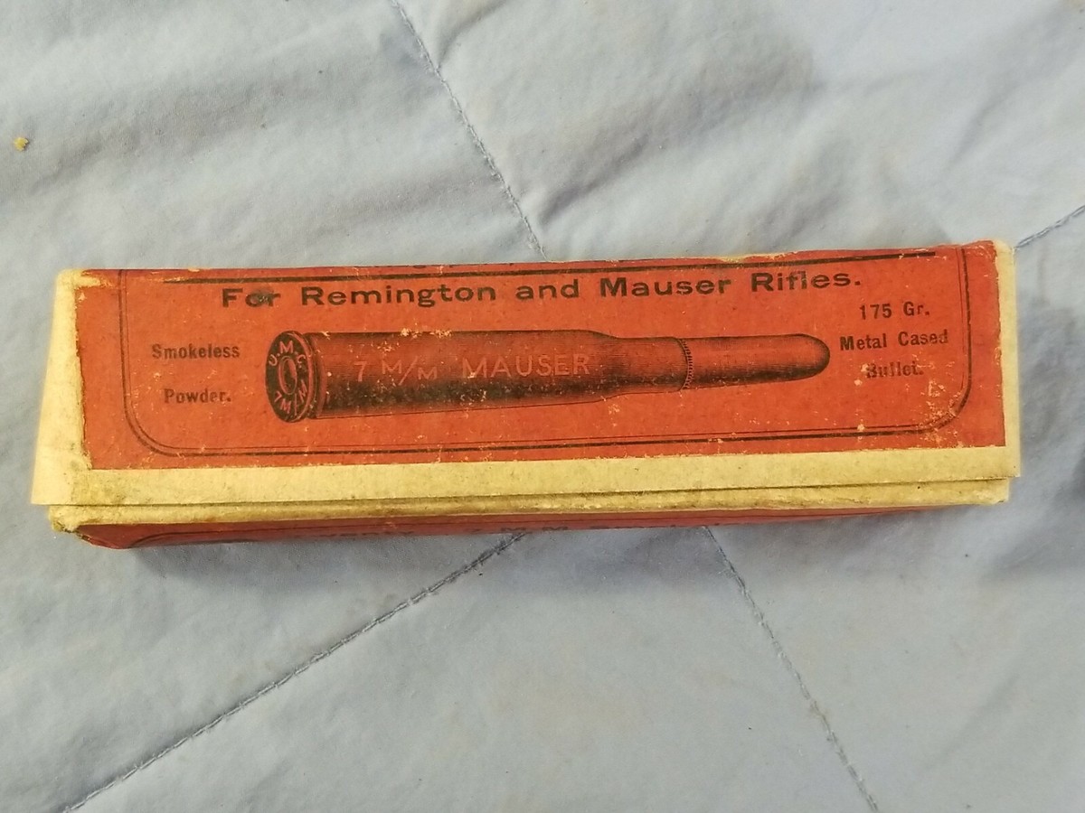 EMPTY Vintage The Union Metallic Cartridge Co. Bridgeport CT 7 M-M