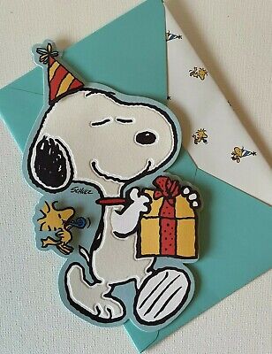 Hallmark Birthday Card by Signature ~ 3D Snoopy Peanuts Charlie Brown Party