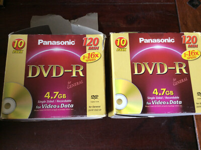 20x [Panasonic] DVD-R Recordable 120 Min 4,7 GB [JAPAN] NEU | eBay.de