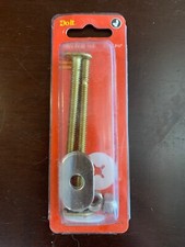 TOILET BOLT SET 1/4" x 3.5" / snap-off / solid brass / Do It Best NEW 434845